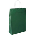 Torba papierowa 240x100x340mm z uchwytem skręcanym Premium -CIEMNOZIELONA Winners Gadzety