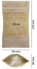 Torba papierowa 16x9x27cm 50szt. doypack 750ml Winners Gadzety