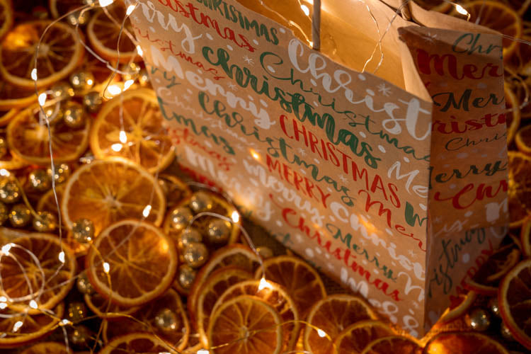 Torba papierowa świąteczna 18x8x22cm MERRY CHRISTMAS Winners Gadzety