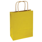 Torba papierowa 180x80x225mm z uchwytem skręcanym - ŻÓŁTA Winners Gadzety