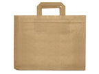 Torba papierowa 320x220x245mm z uchwytem płaskim -BRĄZOWA Winners Gadzety
