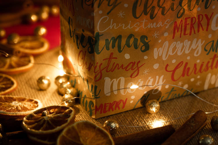 Torba papierowa świąteczna 18x8x22cm MERRY CHRISTMAS Winners Gadzety