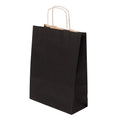 Torba papierowa 240x100x320mm z uchwytem skręcanym CZARNA Winners Gadzety