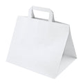 Torba papierowa 320x220x245mm z uchwytem płaskim BIAŁA Winners Gadzety