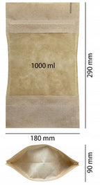 Torba papierowa 18x9x29cm 50szt. doypack 1000ml Winners Gadzety