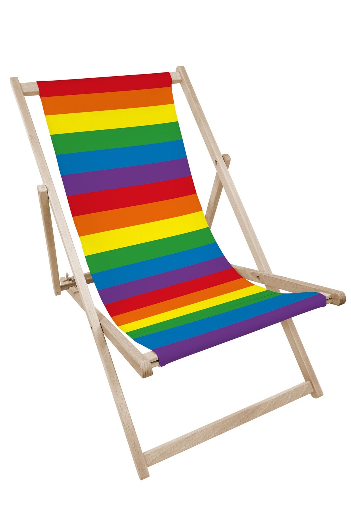 Leżak drewniany z nadrukiem LGBT Winners Gadzety
