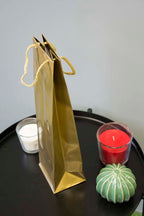 Torba laminowana z uchwytem sznurkowym - ZŁOTA - 110x90x400mm Winners Gadzety