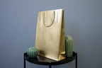Torba laminowana z uchwytem sznurkowym - ZŁOTA - 300x100x400mm Winners Gadzety