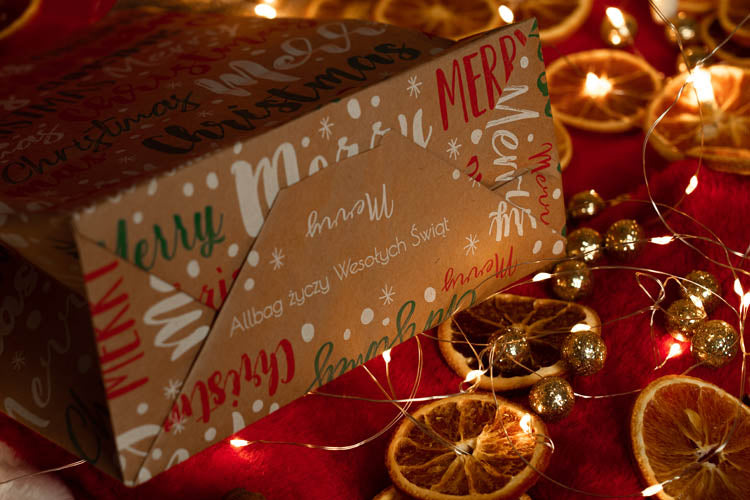 Torba papierowa świąteczna 18x8x22cm MERRY CHRISTMAS Winners Gadzety