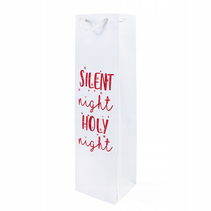 Torba papierowa na wino 11x9x40cm SILENT NIGHT Winners Gadzety