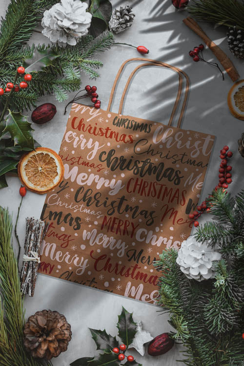 Torba papierowa świąteczna 18x8x22cm MERRY CHRISTMAS Winners Gadzety