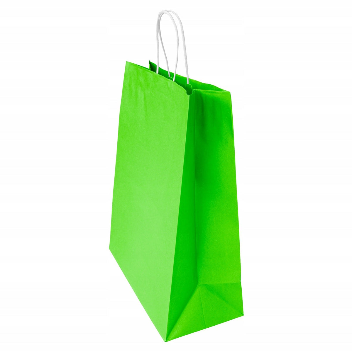 Torba papierowa z uchwytem skręcanym Premium - JASNOZIELONY - 350x150x400mm Winners Gadzety