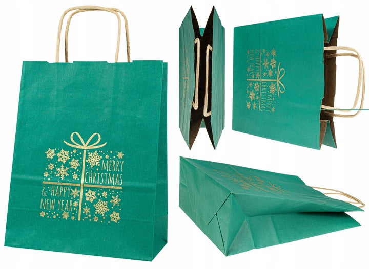 Torba papierowa świąteczna MERRY CHRISTMAS 180x80x225mm Winners Gadzety