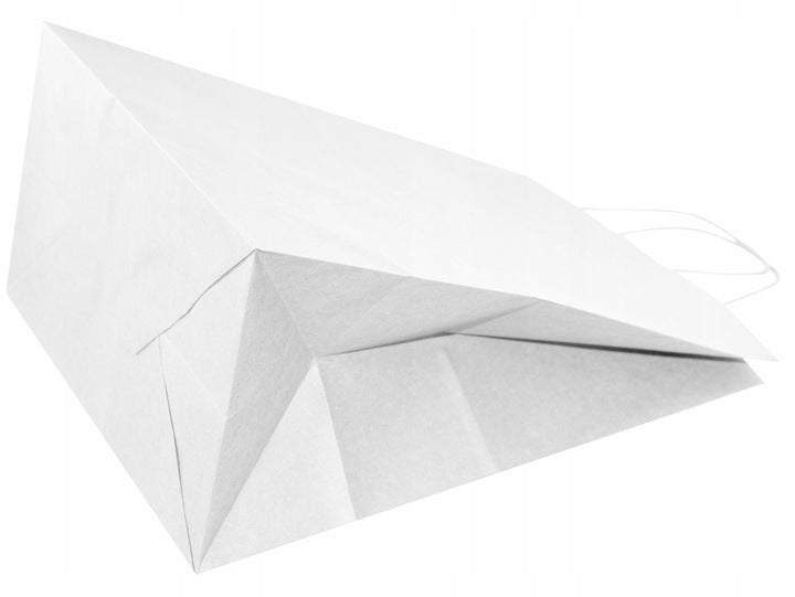 Torba papierowa 330x160x380mm z uchwytem skręcanym - BIAŁA Winners Gadzety