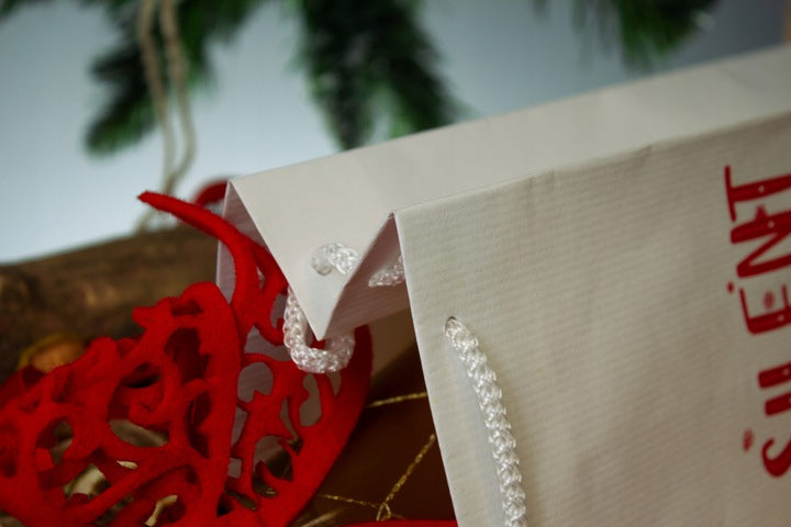 Torba papierowa na wino 11x9x40cm SILENT NIGHT Winners Gadzety