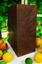 Torba papierowa 400x180x390mm CIEMNY BRĄZ BIAŁA Winners Gadzety