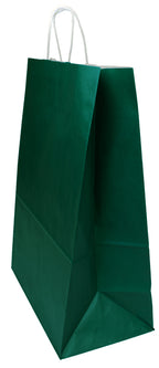 Torba papierowa 305x170x425mm CIEMNOZIELONA BIAŁA Winners Gadzety